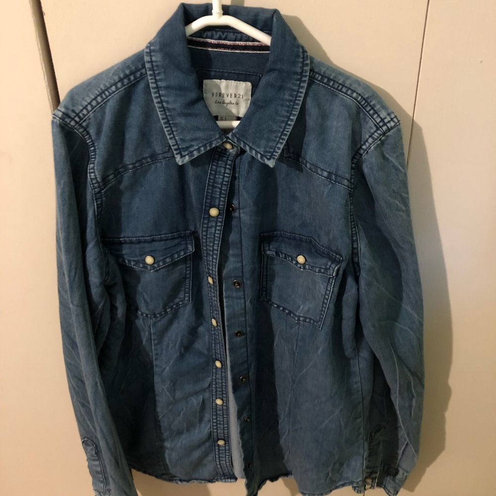 Jean button up from forever 21